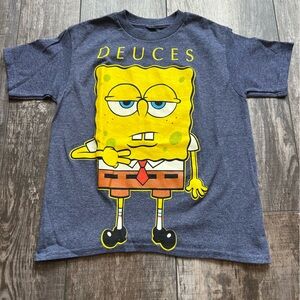 kid’s size 5 Nickelodeon SpongeBob Squarepants short-sleeve ‘DEUCES’ T-shirt